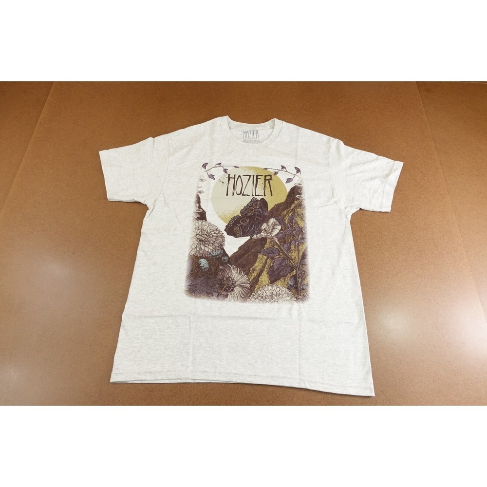 Hozer Adult Size Large Gray Short Sleeve Crew Neck Graphic T-Shirt New